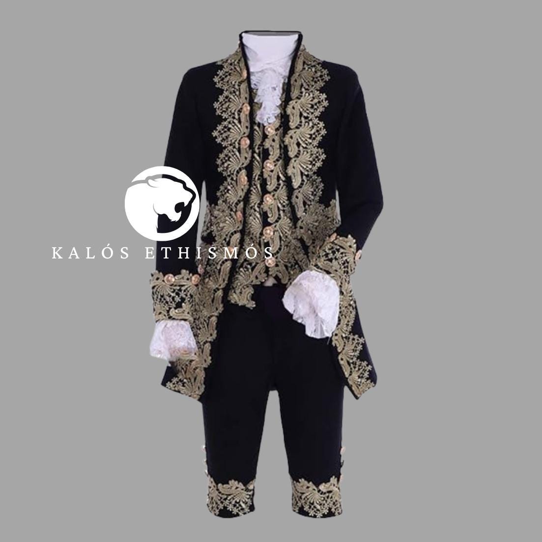 Men's Victorian Rococo Wedding Suit Prince Cosplay Regency Costume Velvet Jacquard Vest, Satin Shirt and Pant for Baroque Clothing