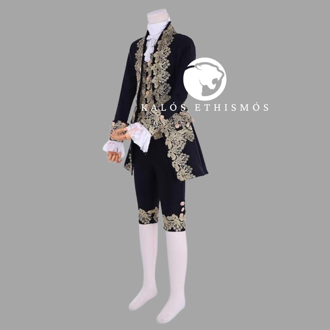 Men's Victorian Rococo Wedding Suit Prince Cosplay Regency Costume Velvet Jacquard Vest, Satin Shirt and Pant for Baroque Clothing